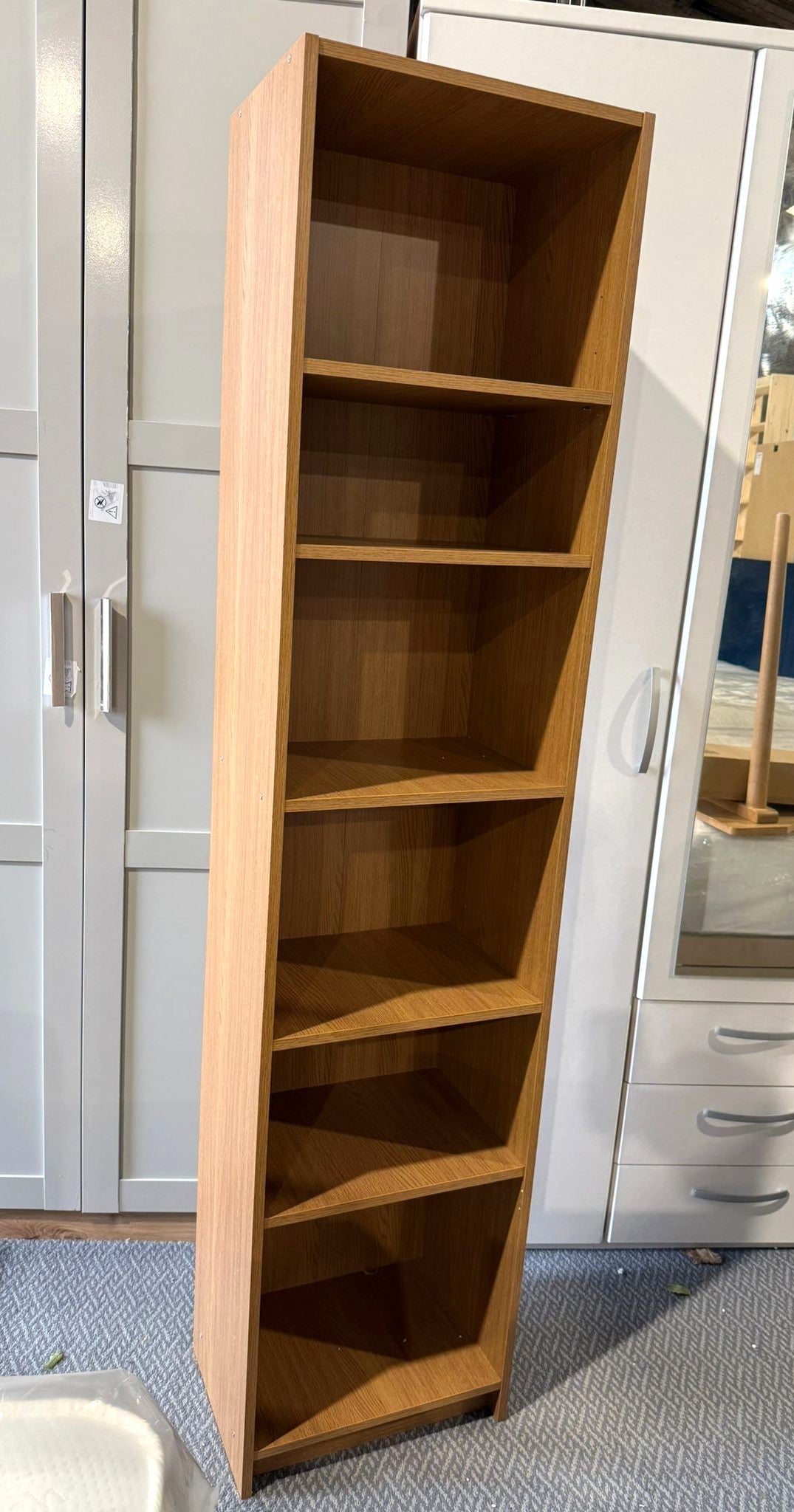 Maine Narrow Bookcase - Walnut
